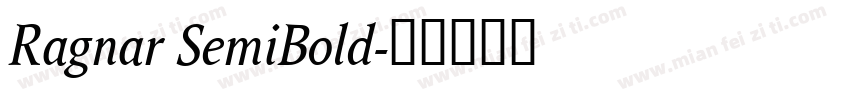 Ragnar SemiBold字体转换